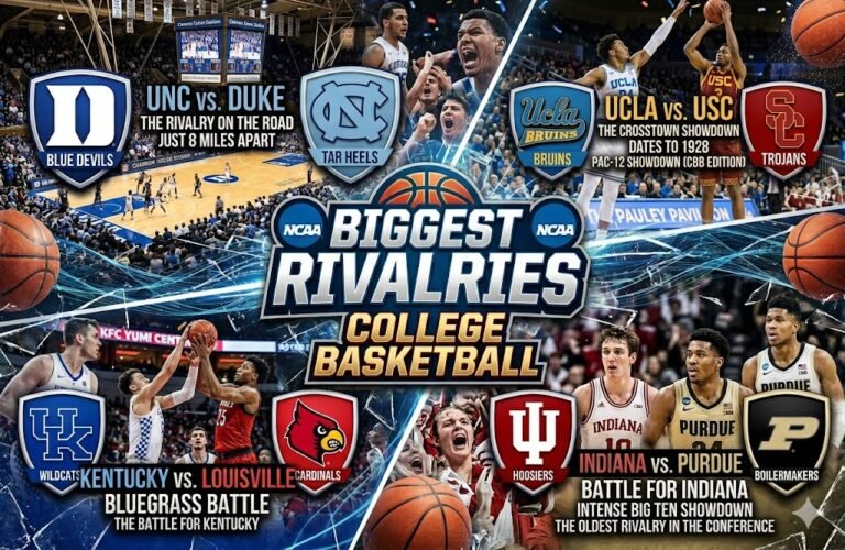 College Rivalry Chart Biggest Rivalries in College Basketball | Sports History Group