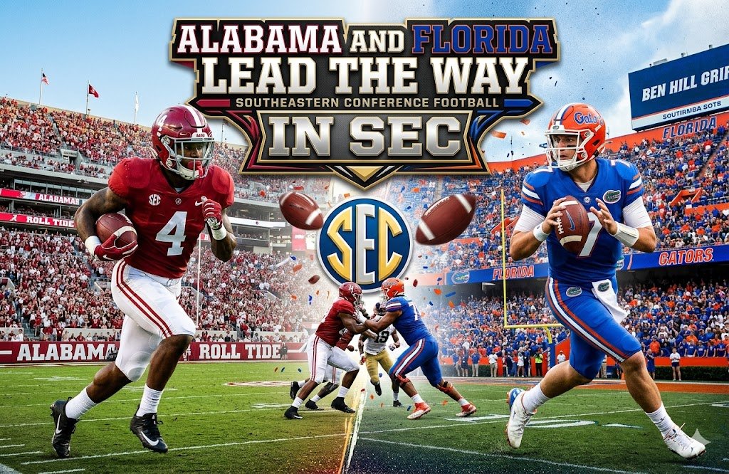 Alabama and Florida Lead The Way in SEC