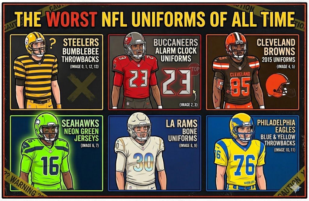 Worst NFL Uniforms