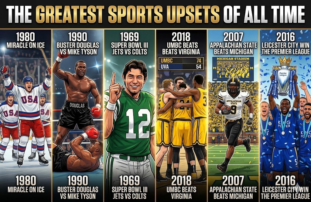 The Greatest Sports Upsets of All Time