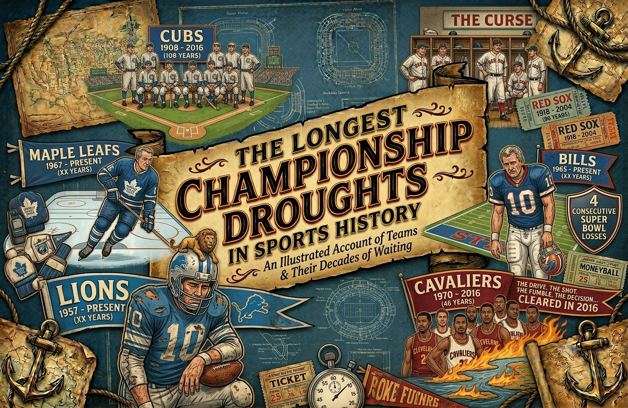 The Longest Championship Droughts in Sports History