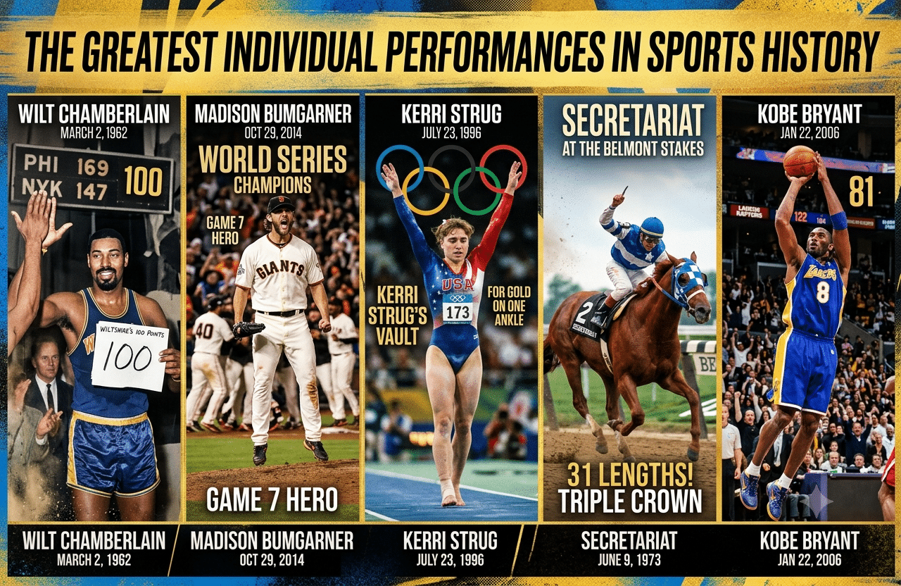 The Greatest Individual Performances in Sports History