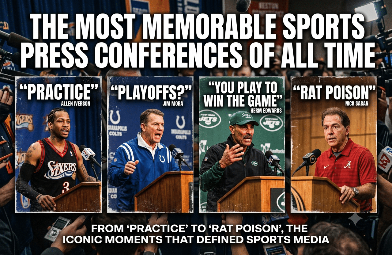 The Most Memorable Sports Press Conferences of All Time