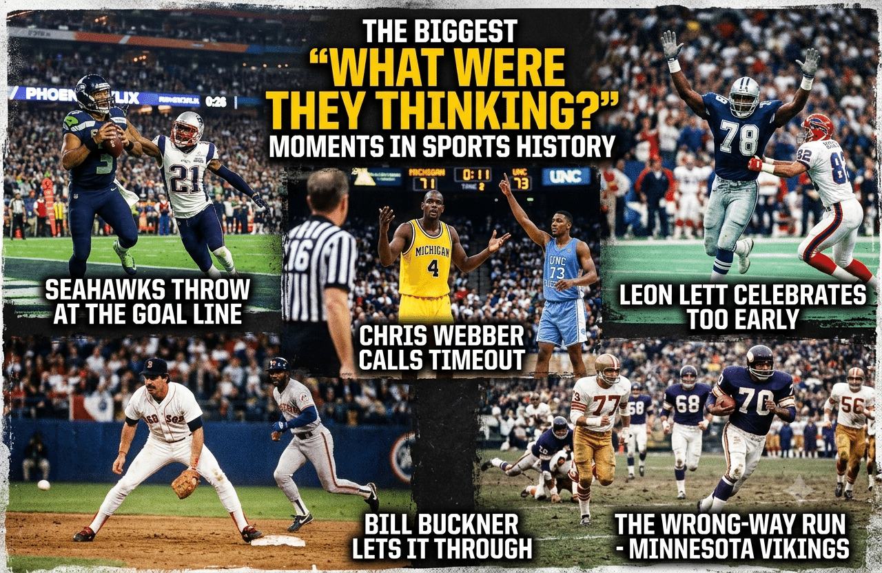 The Biggest “What Were They Thinking?” Moments in Sports History