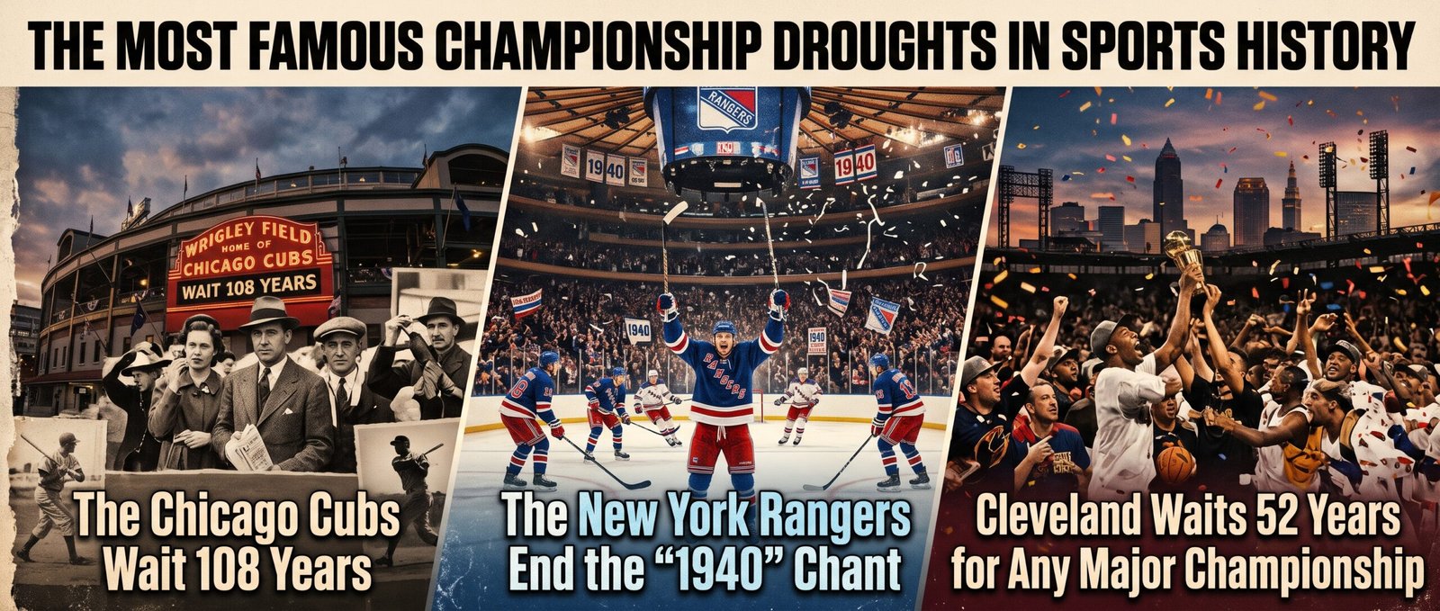 The Most Famous Championship Droughts in Sports History